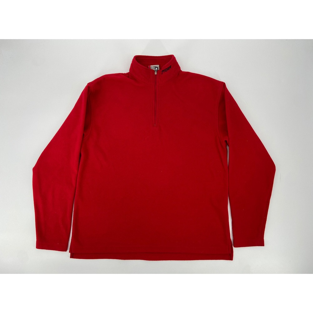 Spyder Men's Quarter Zip Pullover Long Sleeve Red Size Medium RN 64902